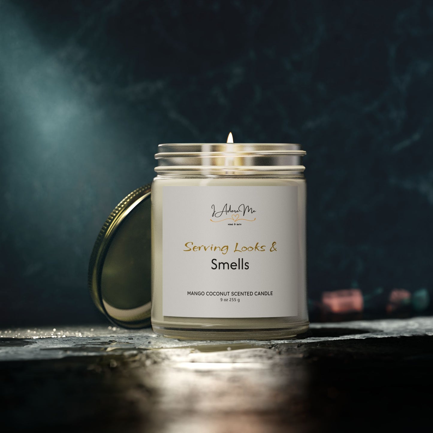 Serving Looks & Smells - Mango Coconut Scented Candle - 9oz