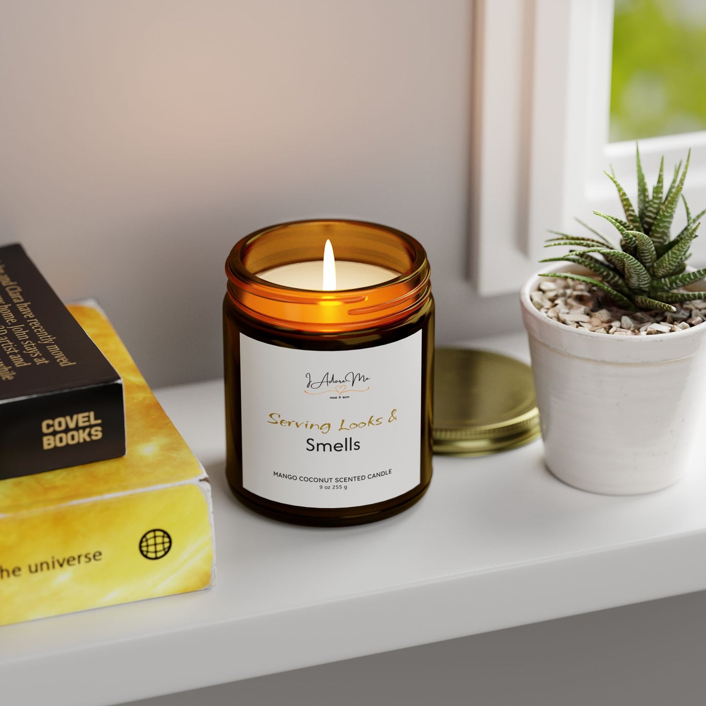 Serving Looks & Smells - Mango Coconut Scented Candle - 9oz